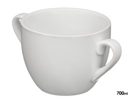Vessia Consome Asas 700 ml Porcelaine Blanc 18x10x12 cm (Set de 16)