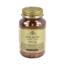 SOLGAR Folacín Acide Folique 400mcg 250 comprimés
