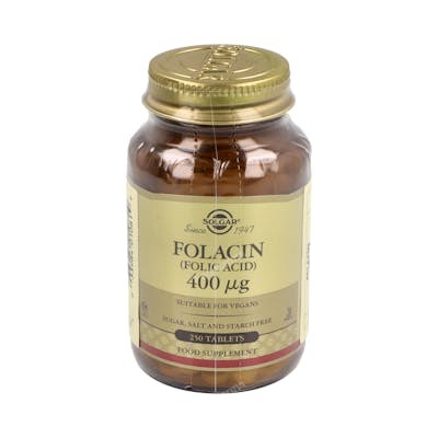 SOLGAR Folacín Acide Folique 400mcg 250 comprimés SOLGAR Folacín Acide Folique 400mcg 250 comprimés