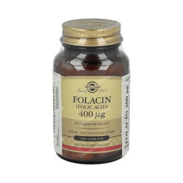 SOLGAR Folacín Acide Folique 400mcg 250 comprimés
