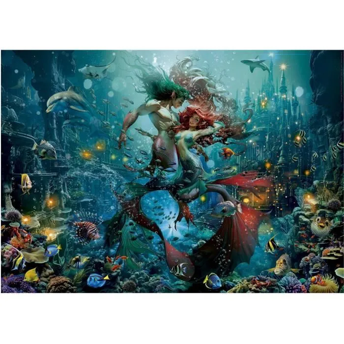 Educa Puzzle Atlantis / Atlantide - Puzzle 500 Pièces pour Enfants et Adultes, Motif Fantastique, Dimensions 48 x 34 cm