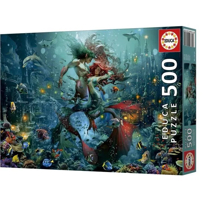 Educa Puzzle Atlantis / Atlantide - Puzzle 500 Pièces pour Enfants et Adultes, Motif Fantastique, Dimensions 48 x 34 cm