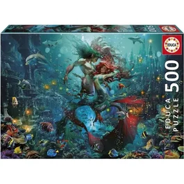 Educa Puzzle Atlantis / Atlantide - Puzzle 500 Pièces pour Enfants et Adultes, Motif Fantastique, Dimensions 48 x 34 cm