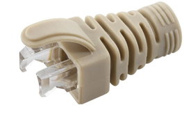 MicroConnect Manchon de décharge de traction pour câbles Cat5e, Cat6, Cat6A jusqu'à 6,5 mm, Gris, 100 pièces