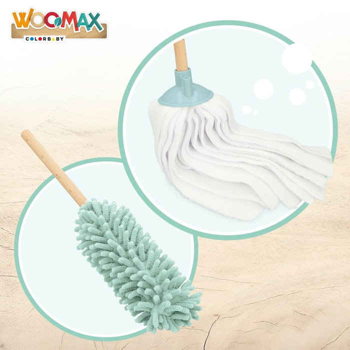 Woomax Kit de nettoyage et de rangement jouet 23,5 x 75 x 23,5 cm