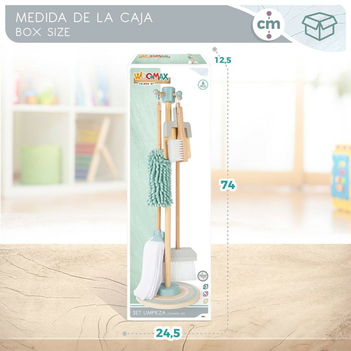 Woomax Kit de nettoyage et de rangement jouet 23,5 x 75 x 23,5 cm