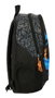 Safta - Mochila Adapt.Carro - Sac à dos Naruto transformable en chariot - 32 x 44 x 16 cm
