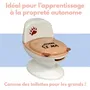 Bambisol Pot d'apprentissage bébé Mini-Toilettes - Chasse d'eau réaliste avec son, couvercle rabattable, cuvette amovible, protection anti-projection - De 12 mois à 20 kg