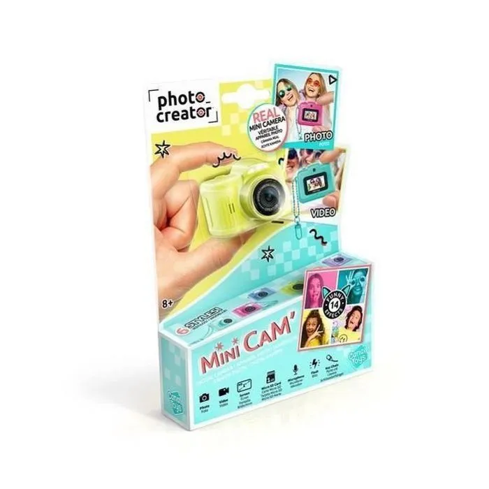 Canal Toys Mini Cam' Pro Appareil Photo Numérique pour Enfants avec Porte-clé, Carte SD 1 Go, Filtres et Écran - Réf. CLK 062