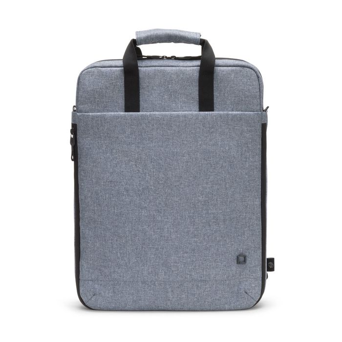 Dicota Eco MOTION - Sac à dos et sac bandoulière 2-en-1 pour PC portable 13-15.6" et tablette 12.9" - 600Dx400D rPET polyester - Bleu denim