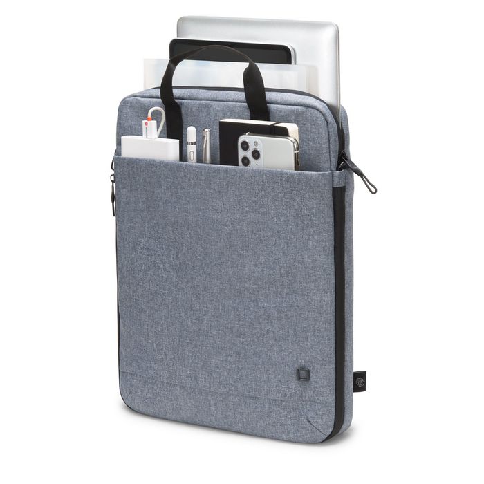 Dicota Eco MOTION - Sac à dos et sac bandoulière 2-en-1 pour PC portable 13-15.6" et tablette 12.9" - 600Dx400D rPET polyester - Bleu denim