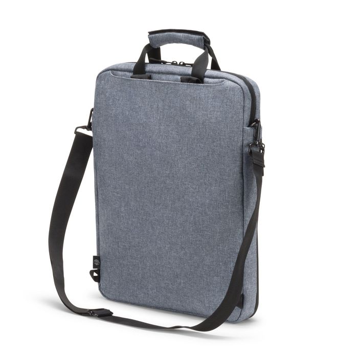 Dicota Eco MOTION - Sac à dos et sac bandoulière 2-en-1 pour PC portable 13-15.6" et tablette 12.9" - 600Dx400D rPET polyester - Bleu denim