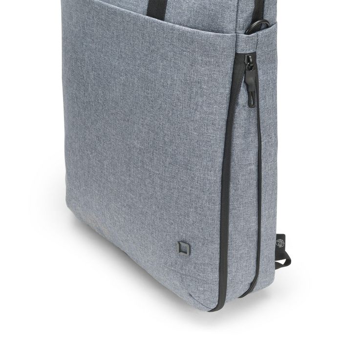 Dicota Eco MOTION - Sac à dos et sac bandoulière 2-en-1 pour PC portable 13-15.6" et tablette 12.9" - 600Dx400D rPET polyester - Bleu denim