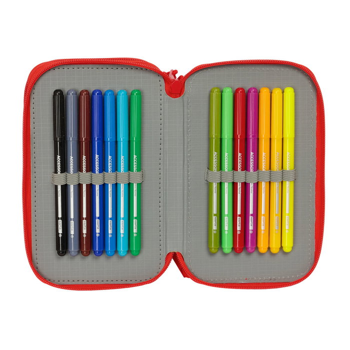 Fourre-tout Spider-Man Bleu Rouge 12,5 x 19,5 x 5,5 cm 37 Pièces