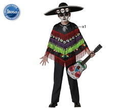 Déguisement pour Enfants Noir Squelette Poncho