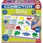 Educa Conector Baby, Jeu éducatif pour enfants dès 2 ans, Livre interactif avec stylo son et lumière, 65 questions sur 12 thèmes (couleurs, formes, animaux)