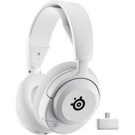 SteelSeries Casque Gaming sans fil Arctis Nova 5P - Blanc - Réf. 61674 - Compatible PC, PlayStation, Mobile via Bluetooth et USB-C