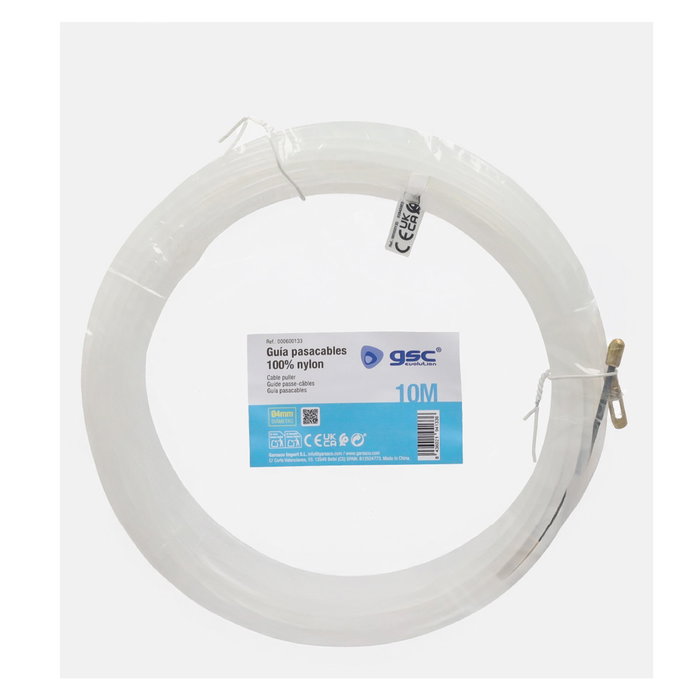 GSC Evolution Guía pasacables 100% nylon 4mm 10M Blanco