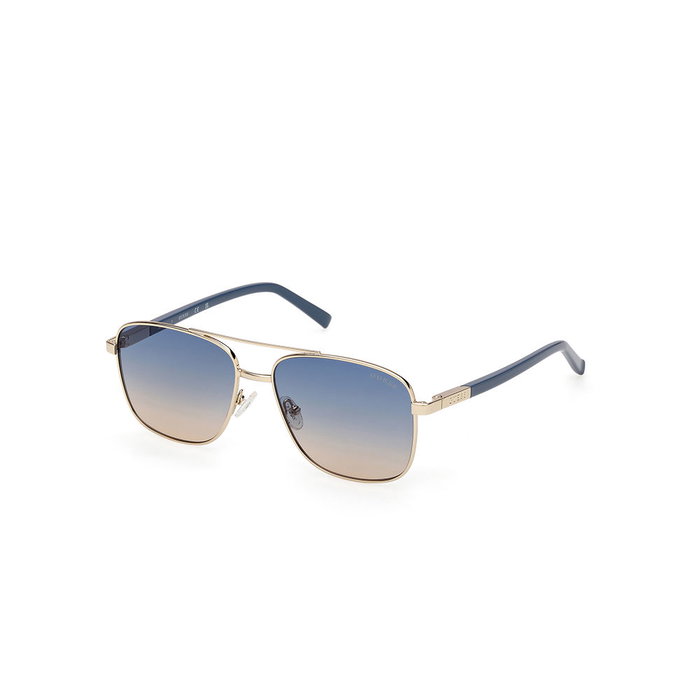 Guess Gafas GU3040 Lunettes de soleil Aviateur Unisexe Monture Métal Verres 54 mm Branches 140 mm 33W