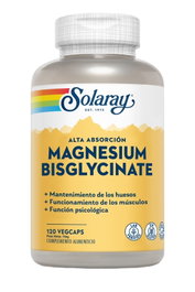 SOLARAY Bisglycinate de Magnésium 120 capsules