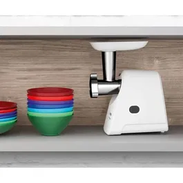 Bosch SmartPower MFW2500W - Hachoir à viande électrique, 350 W, capacité 1.7 kg/min, avec grille, noir