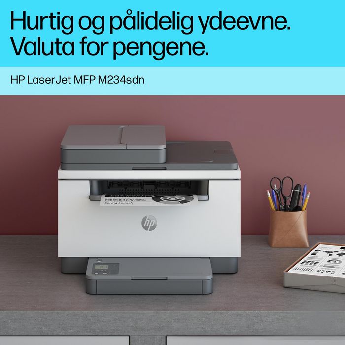 HP M234sdn LaserJet - Imprimante Multifonction Noir et Blanc 29 ppm, Impression, Copie, Numérisation, Recto-Verso Auto, HP Smart, Chargeur Auto