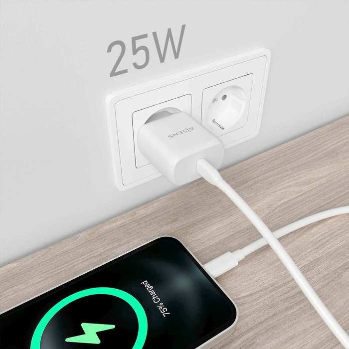 Chargeur mural Aisens A110-0756 Blanc 25 W 50 W