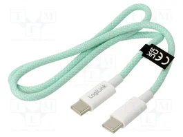 LOGILINK Câble USB 2.0 USB C vers USB C 500mm vert
