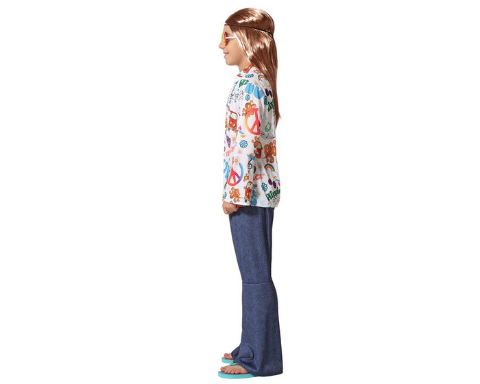 Déguisement Hippie Enfant Multicolor 10-12 Ans Déguisement Hippie Enfant Multicolor 10-12 Ans