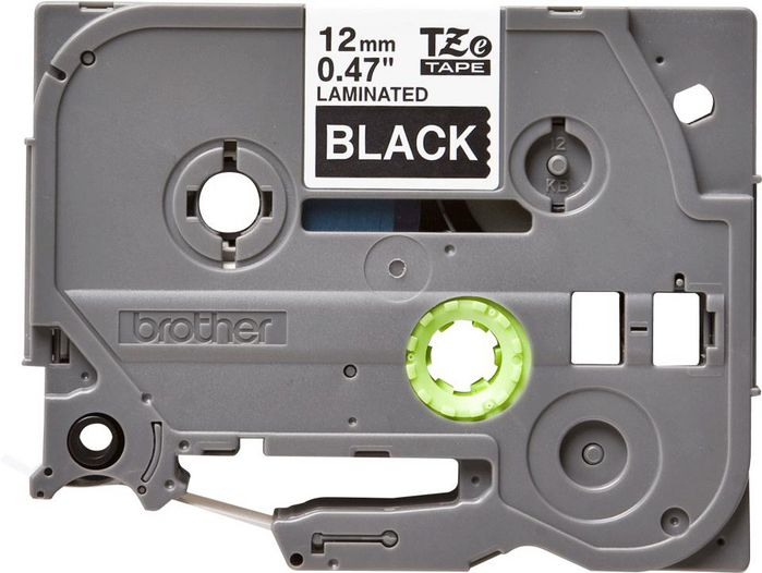 Brother TZe-335 Ruban pour étiqueteuse P-touch, impression blanc sur fond noir, 12 mm de large, 8 m de longueur Brother TZe-335 Ruban pour étiqueteuse P-touch, impression blanc sur fond noir, 12 mm de large, 8 m de longueur
