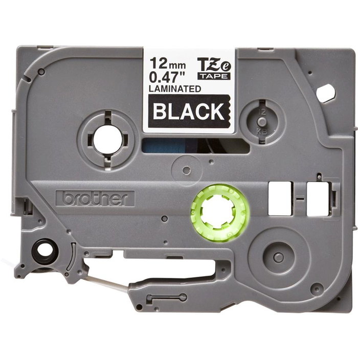 Brother TZe-335 Ruban pour étiqueteuse, Blanc sur noir, 12 mm, 8 m Brother TZe-335 Ruban pour étiqueteuse, Blanc sur noir, 12 mm, 8 m