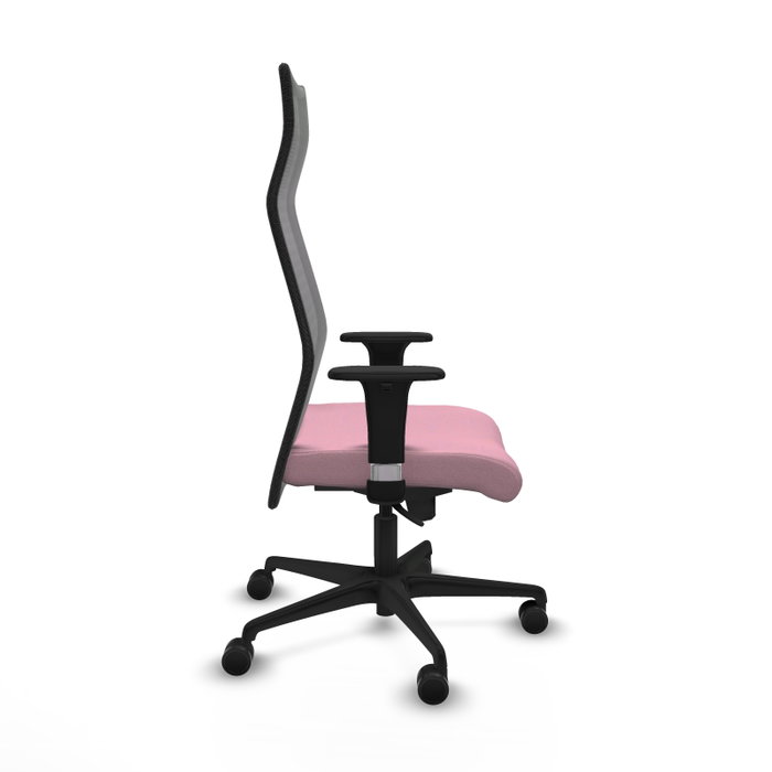 Piqueras y Crespo Chaise de Bureau Albacete XL Rose et Noir