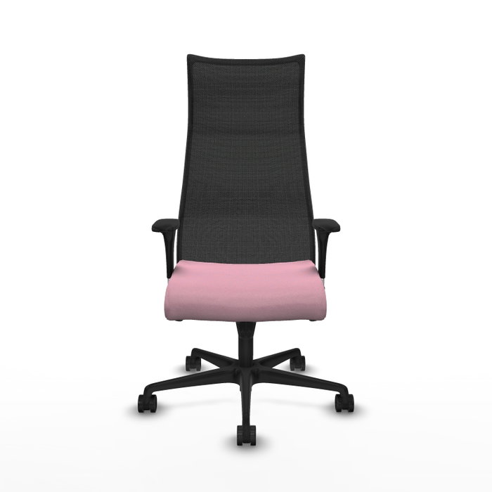 Piqueras y Crespo Chaise de Bureau Albacete XL Rose et Noir