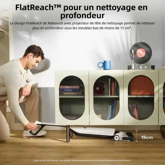 Roborock Flexi Lite Aspirateur sans fil sec et humide 17 000 Pa