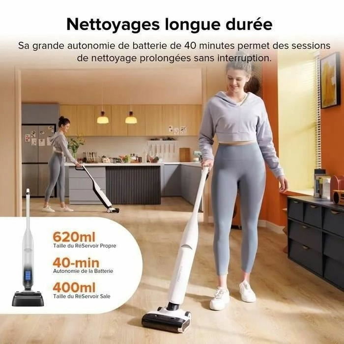 Roborock Flexi Lite Aspirateur sans fil sec et humide 17 000 Pa