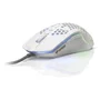 Yenkee YMS 3030WE Souris de Jeu SHOTGUN, Ultra Légère 75g, 6400 DPI, Rétroéclairage RVB, 7 Boutons Programmables, Capteur IC 6651, USB