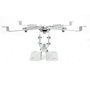 Support universel pour vidéoprojecteur plafond et mural extensible blanc rotation 360° inclinaison 10° charge 15 kg - Phoenix technologies