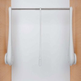 Servetto Perchero abatible ONLY Blanc-nickel 600-1000 mm