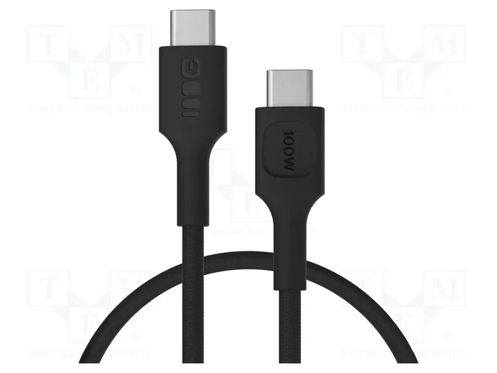 GREEN CELL Câble USB-C vers USB-C 2.0 Noir 0,3m GREEN CELL Câble USB-C vers USB-C 2.0 Noir 0,3m