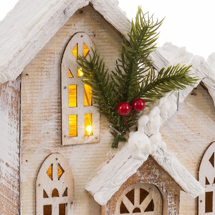 Décoration lumineuse Naturel Maison Église 21 X 9 X 25 CM