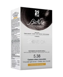 BioNike Shine On Teinture permanente pour cheveux 538 Light Chocolate Brown 145 ml