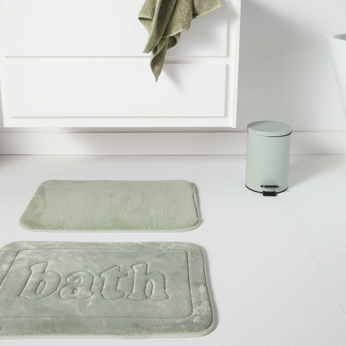 Today Tapis de bain mémoire de forme UTILITY Vert 40 x 60 cm