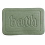 Today Tapis de bain mémoire de forme UTILITY Vert 40 x 60 cm