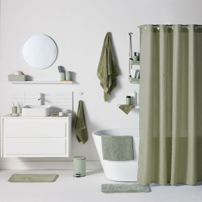 Today Tapis de bain mémoire de forme UTILITY Vert 40 x 60 cm