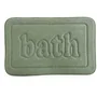 Today - Tapis de bain mémoire de forme Utility - Anti-dérapant - 40x60 cm - Vert - Polyester et PVC