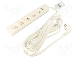 KERG Rallonge réseau H05VV-F 3G1,5mm2 10m blanc
