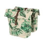 Basil Sacoches de vélo Ever-Green Double Beige/Feuille 32 L