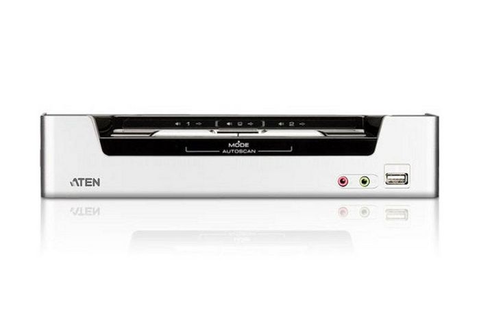 Aten CS1792 Commutateur KVM HDMI USB 2.0 2 Ports avec Hub USB, Commutation Audio et Vidéo pour PC, Console de Jeu - Compatible Windows, Linux, Mac