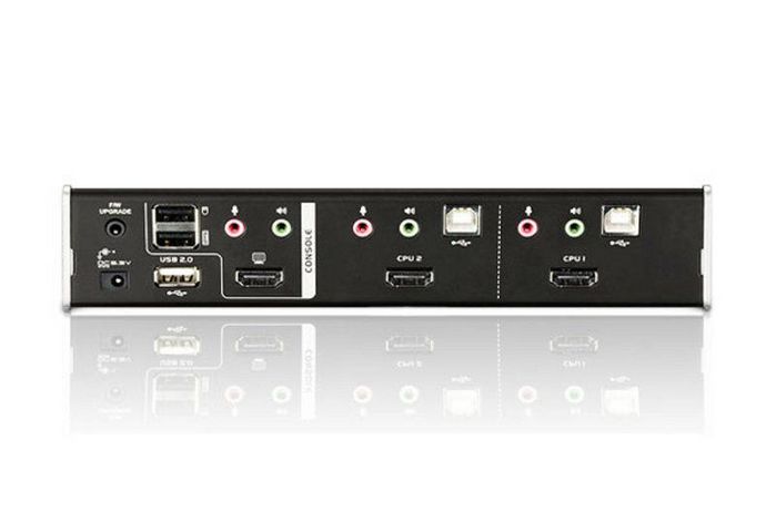 Aten CS1792 Commutateur KVM HDMI USB 2.0 2 Ports avec Hub USB, Commutation Audio et Vidéo pour PC, Console de Jeu - Compatible Windows, Linux, Mac