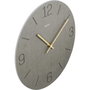 Hama Horloge murale Kreta grise 30 cm avec chiffres gravés